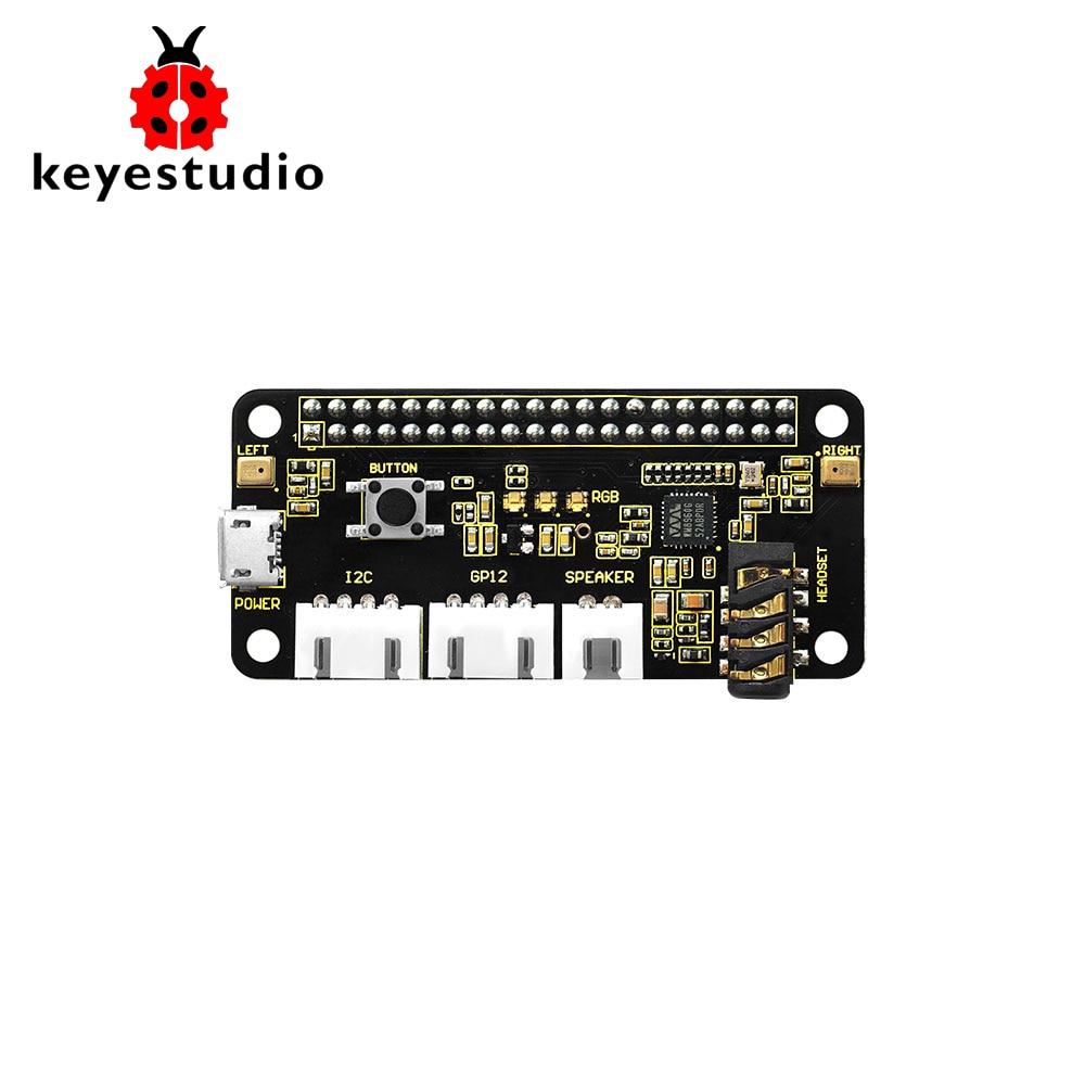 Keyestudio 5V ReSpeaker 2-Mic Pi HAT V1.0 Expansion Board Keyestudio 5V ReSpeaker 2-Mic Pi HAT V1.0 Expansion Board