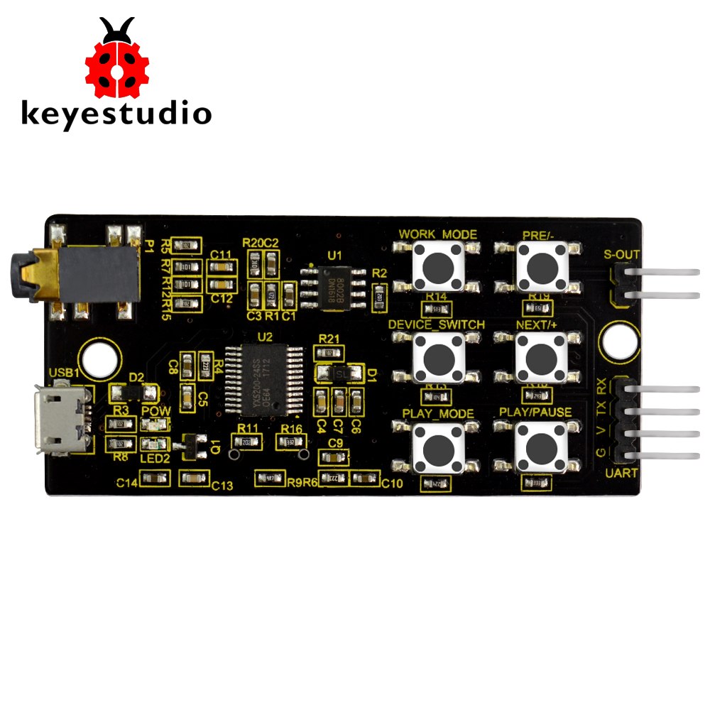 Keyestudio YX5200-24SS MP3 Module for Arduino