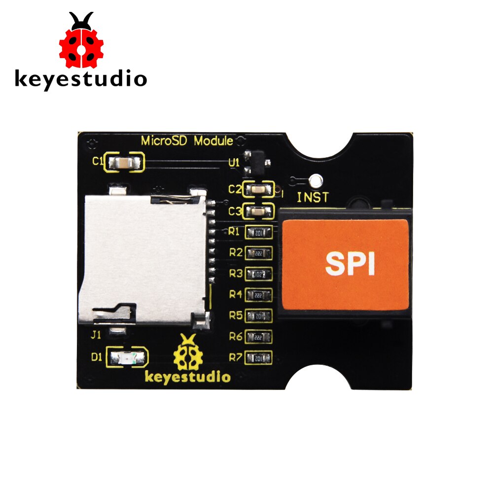Keyestudio RJ11 EASY plug Micro SD TFT card Read and Write Module for ...