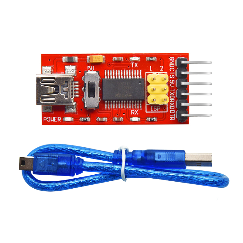 Niende Metal linje politiker FTDI Basic program downloader / USB switch TTL FT232/With the FCC  certification for arduino