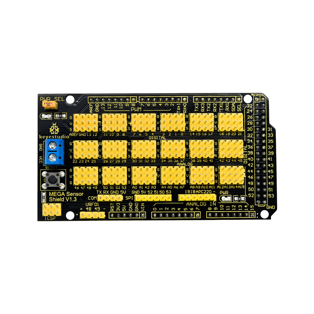 KEYESTUDIO Sensor de Mega 2560 Starter Kit para Arduino MCU educación 30 Sensor Shield