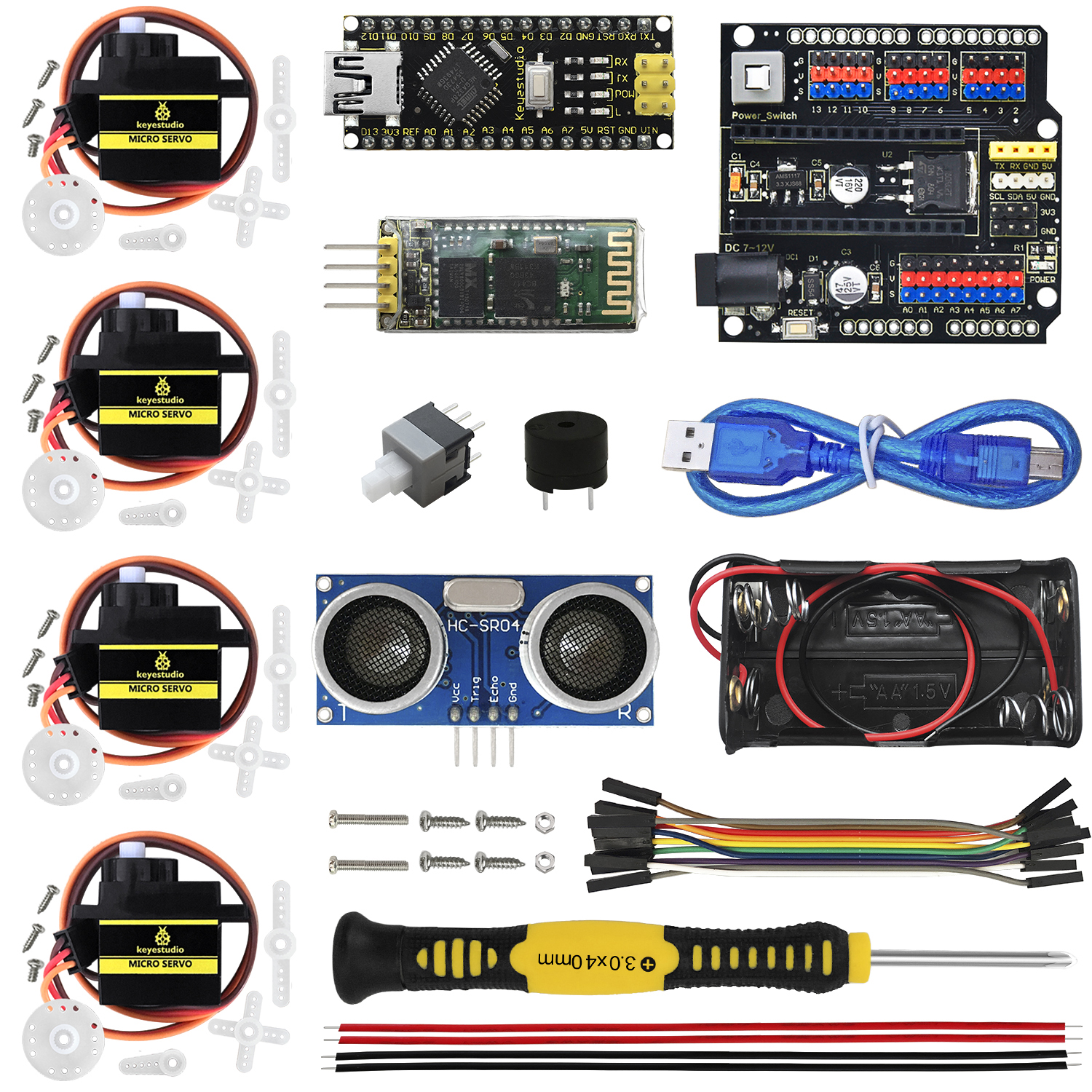 Keyestudio Electronic Parts DIY Project Starter Kit For Keyestudio Electronic Parts DIY Project Starter Kit For