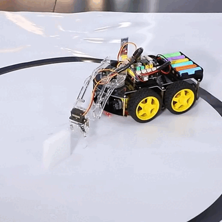 Keyestudio 4WD Multi BT Smart Car for Arduino Kit Robot Upgraded V2.0 W/LED  Display Stem EDU /Scratch Programming DIY Robot Car