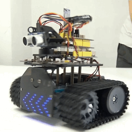 NEW! Keyestudio DIY Mini Tank V2.0 Smart Robot car kit for Arduino STEM