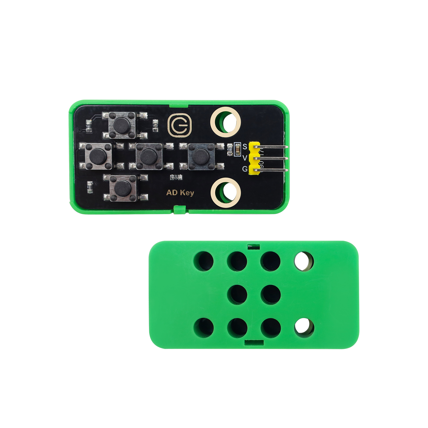 Keyestudio STEM Electronic Building Blocks 5-channel AD Button Module ...